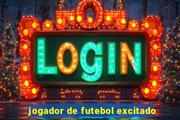 jogador de futebol excitado